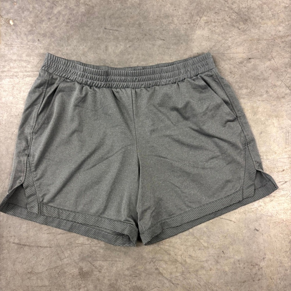 Athletic Works DriWorks Athletic Shorts Womens XXL Gray Heather Running Gym